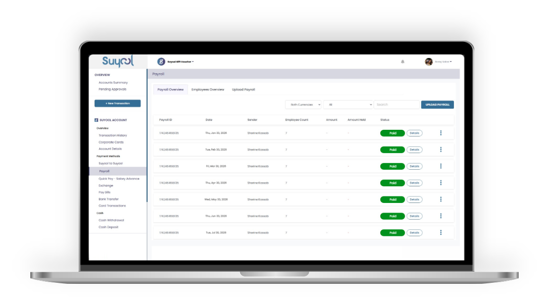 Suyool digital wallet